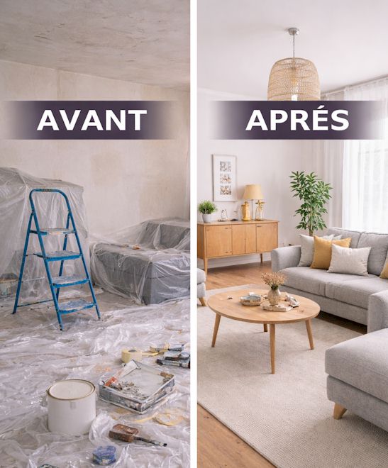 Préparation des supports avant peinture intérieure à Reims