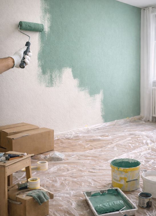 Travaux de peinture intérieure sur boiseries et murs à Reims