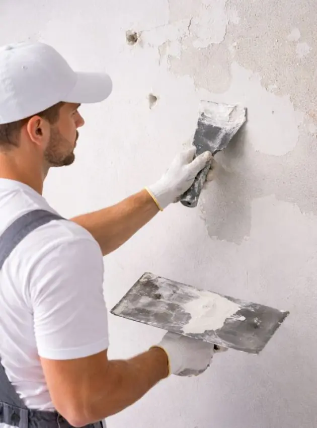 Rénovation de peinture sur fond irrégulier à Tinqueux – S.k peinture