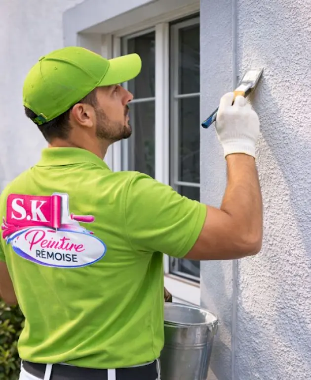 Peinture salon et pièces de vie maison Reims - S.k peinture